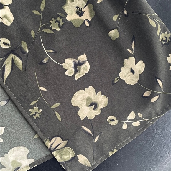 90s Vintage Jessica Front Button Down Green Floral Maxi Dress Size Large 1990s - Picture 11 of 11